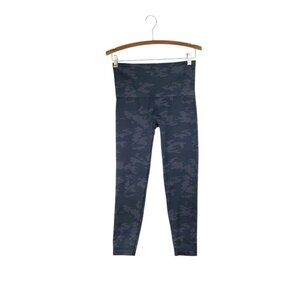 Spanx Camouflage Leggings Seamless Shaping High Rise Gray Camo Womens XL